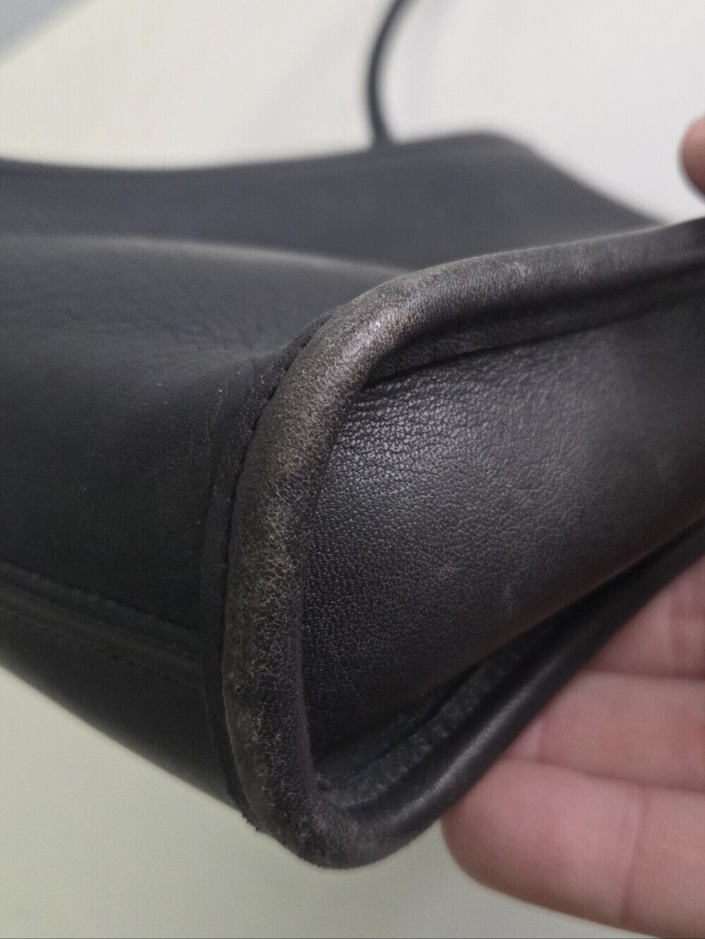 Vintage Coach Black Scooter Leather Crossbody Bag Made In USA 9893 - Picture 8 of 15